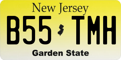 NJ license plate B55TMH