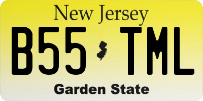 NJ license plate B55TML
