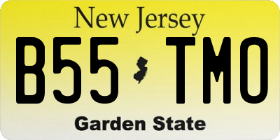 NJ license plate B55TMO