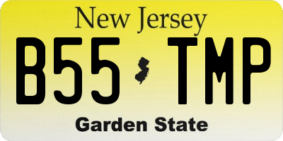NJ license plate B55TMP