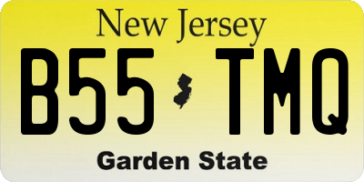 NJ license plate B55TMQ