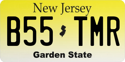 NJ license plate B55TMR
