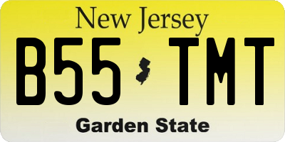 NJ license plate B55TMT