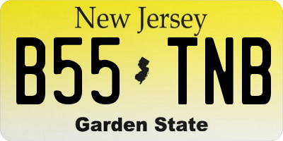 NJ license plate B55TNB