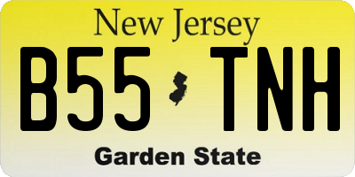 NJ license plate B55TNH