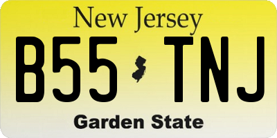 NJ license plate B55TNJ