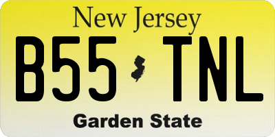 NJ license plate B55TNL