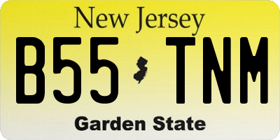 NJ license plate B55TNM