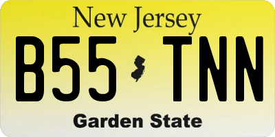 NJ license plate B55TNN