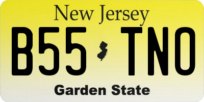 NJ license plate B55TNO