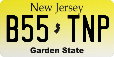 NJ license plate B55TNP