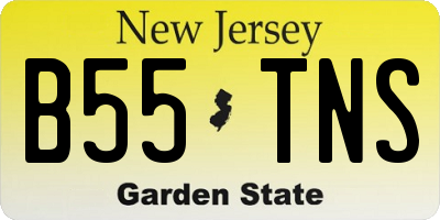 NJ license plate B55TNS