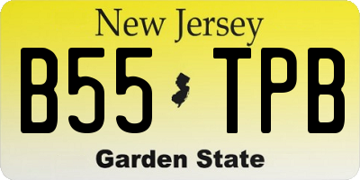 NJ license plate B55TPB