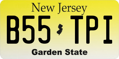 NJ license plate B55TPI