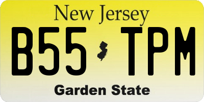 NJ license plate B55TPM
