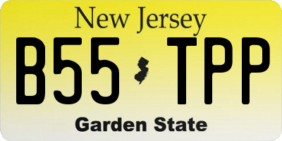 NJ license plate B55TPP