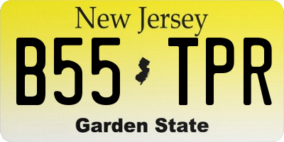 NJ license plate B55TPR