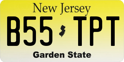 NJ license plate B55TPT