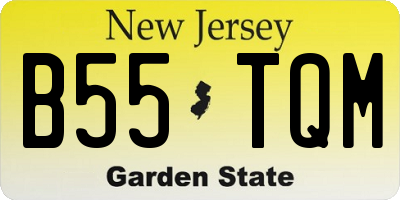 NJ license plate B55TQM