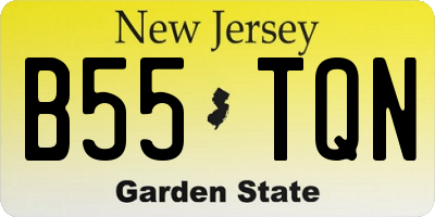 NJ license plate B55TQN