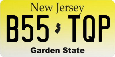 NJ license plate B55TQP