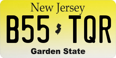 NJ license plate B55TQR