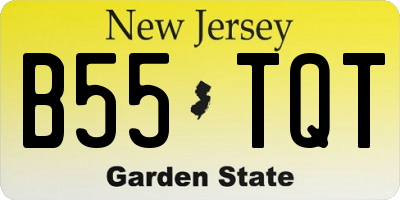 NJ license plate B55TQT