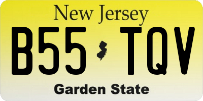 NJ license plate B55TQV