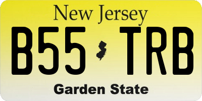 NJ license plate B55TRB