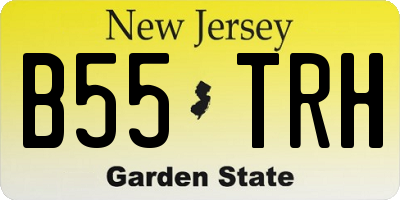 NJ license plate B55TRH