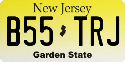 NJ license plate B55TRJ