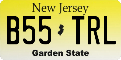NJ license plate B55TRL