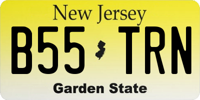 NJ license plate B55TRN