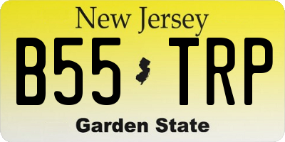 NJ license plate B55TRP
