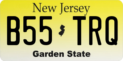 NJ license plate B55TRQ