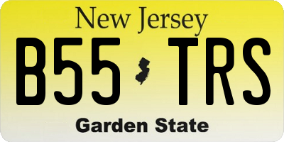 NJ license plate B55TRS