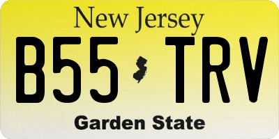 NJ license plate B55TRV