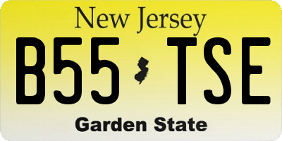 NJ license plate B55TSE