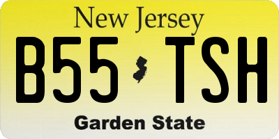 NJ license plate B55TSH