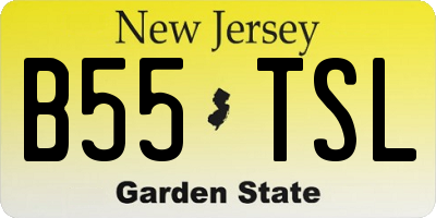 NJ license plate B55TSL