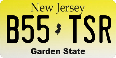 NJ license plate B55TSR