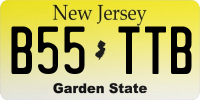 NJ license plate B55TTB