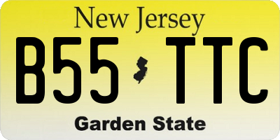 NJ license plate B55TTC