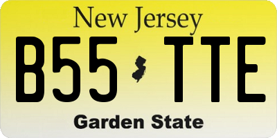 NJ license plate B55TTE