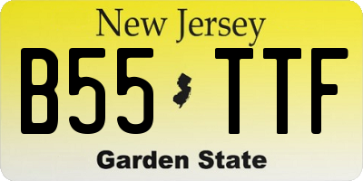 NJ license plate B55TTF