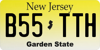 NJ license plate B55TTH