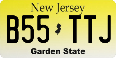 NJ license plate B55TTJ