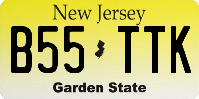 NJ license plate B55TTK