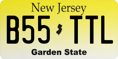 NJ license plate B55TTL