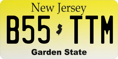 NJ license plate B55TTM
